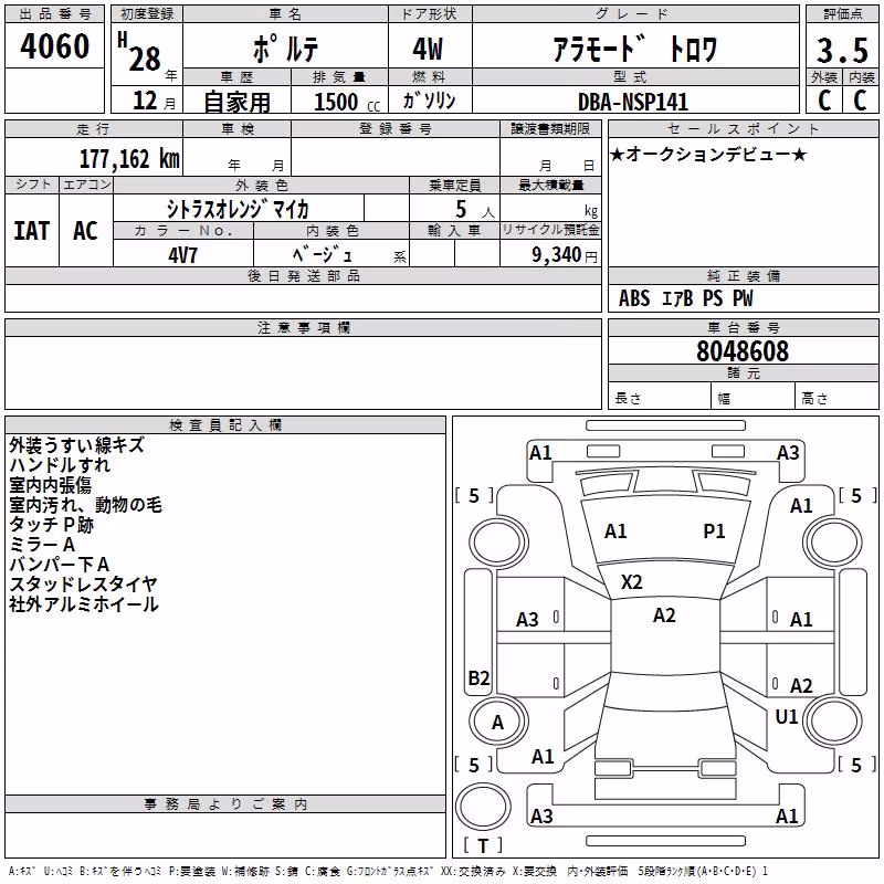 TOYOTA PORTE