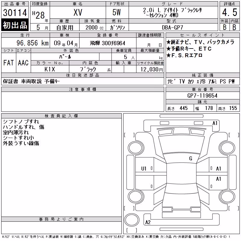 SUBARU XV