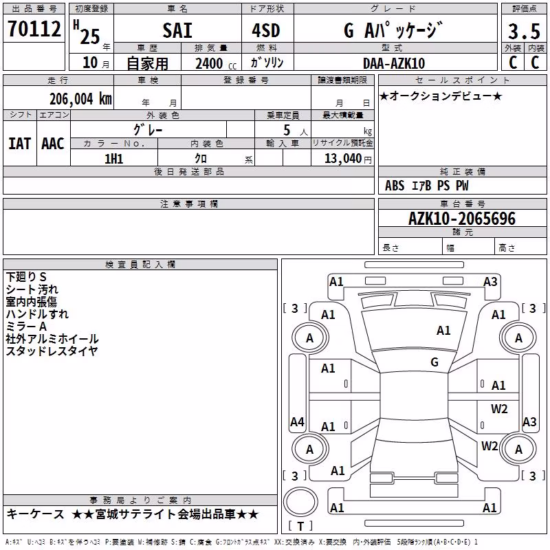 TOYOTA SAI