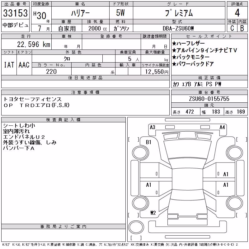 TOYOTA HARRIER