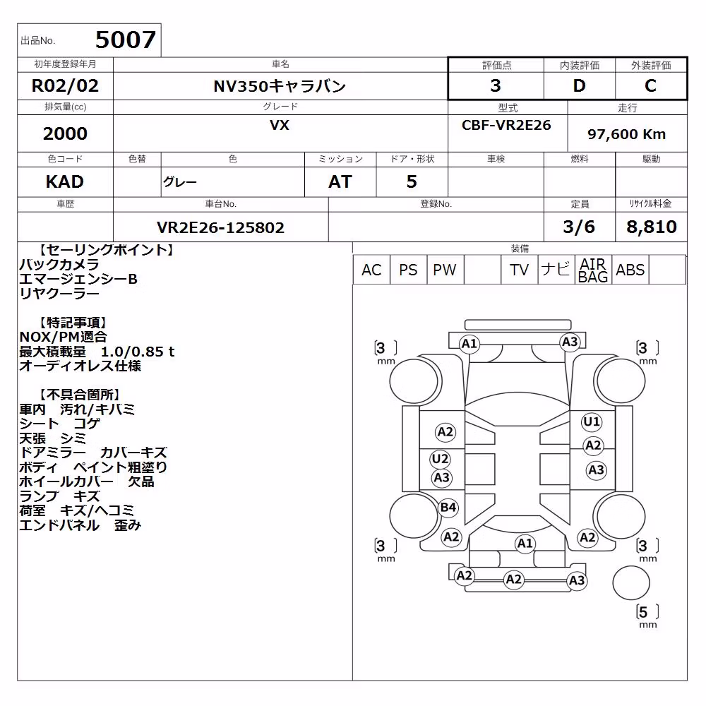 NISSAN NV350 CARAVAN