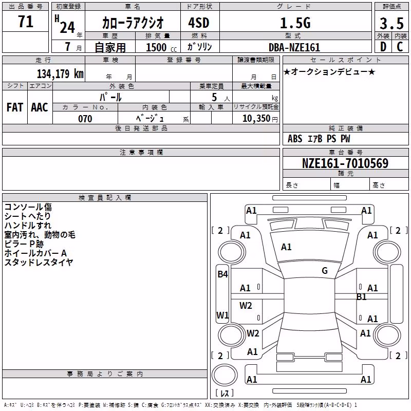 TOYOTA COROLLA AXIO