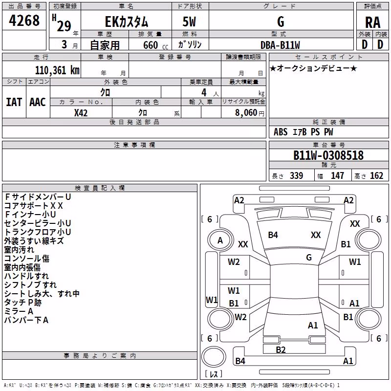 MITSUBISHI EK CUSTOM