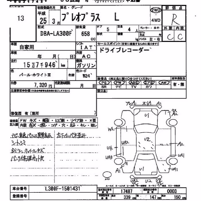 SUBARU PLEO PLUS