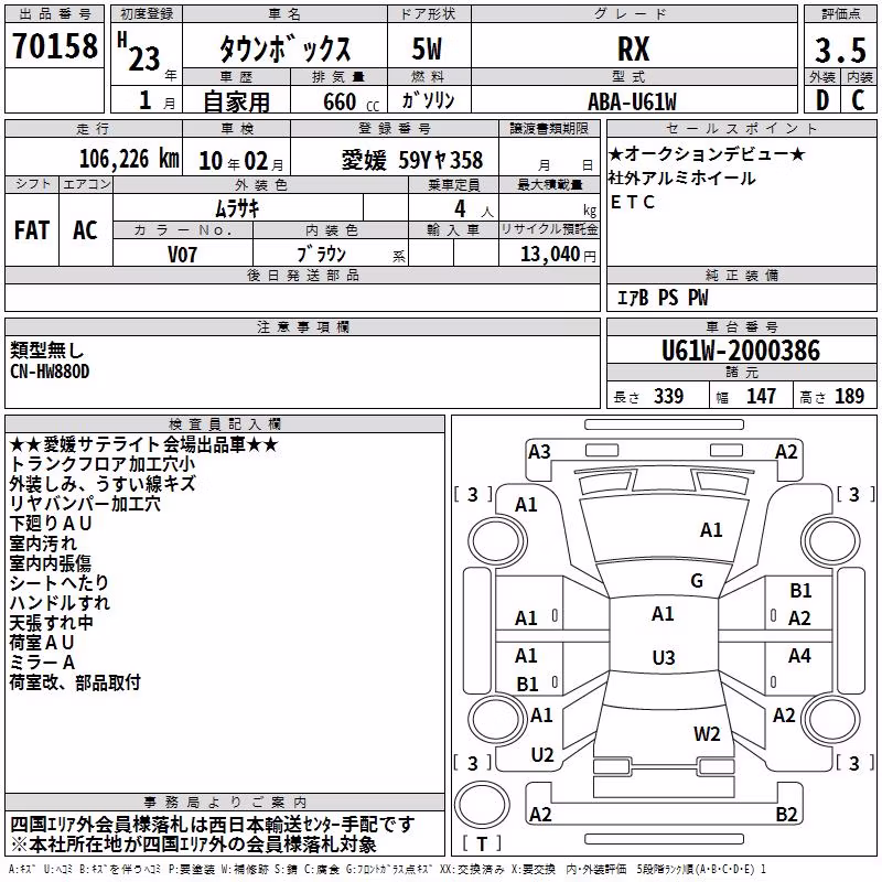 MITSUBISHI TOWN BOX