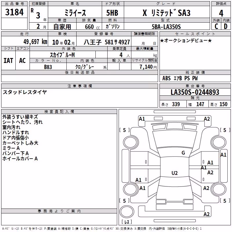 DAIHATSU MIRA E:S