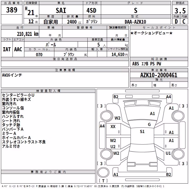 TOYOTA SAI