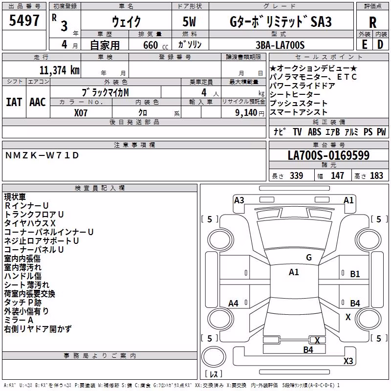 DAIHATSU WAKE