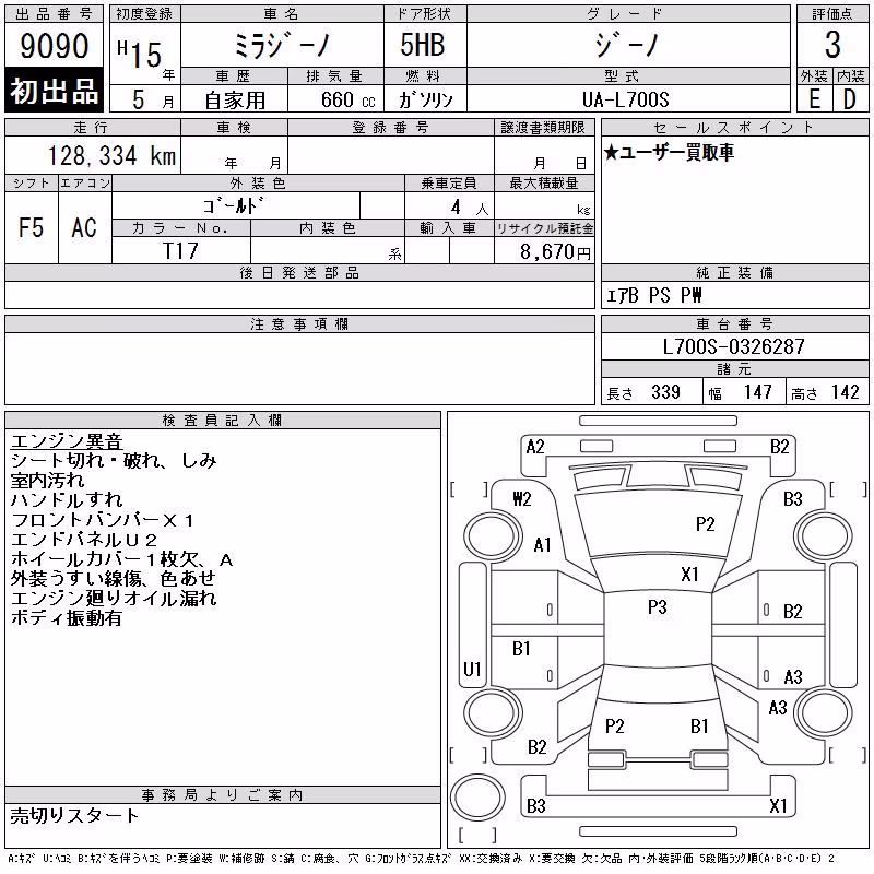 DAIHATSU MIRA GINO