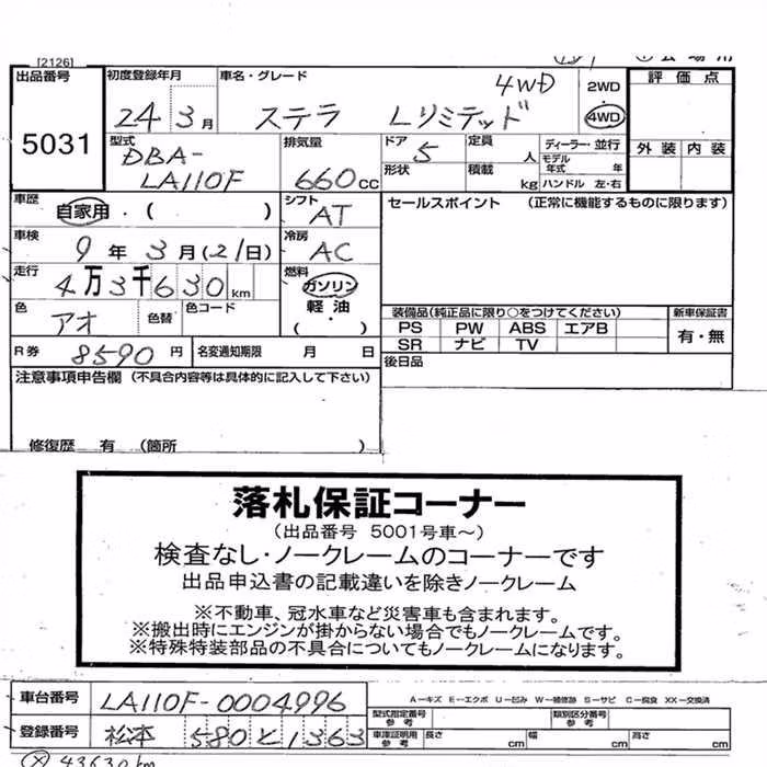 SUBARU STELLA