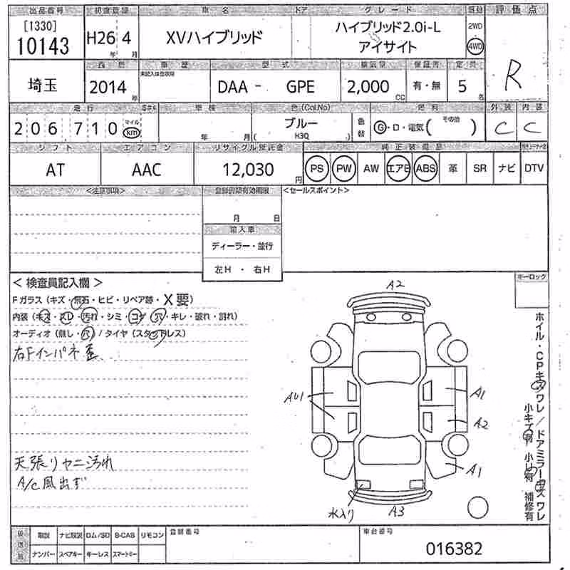 SUBARU XV
