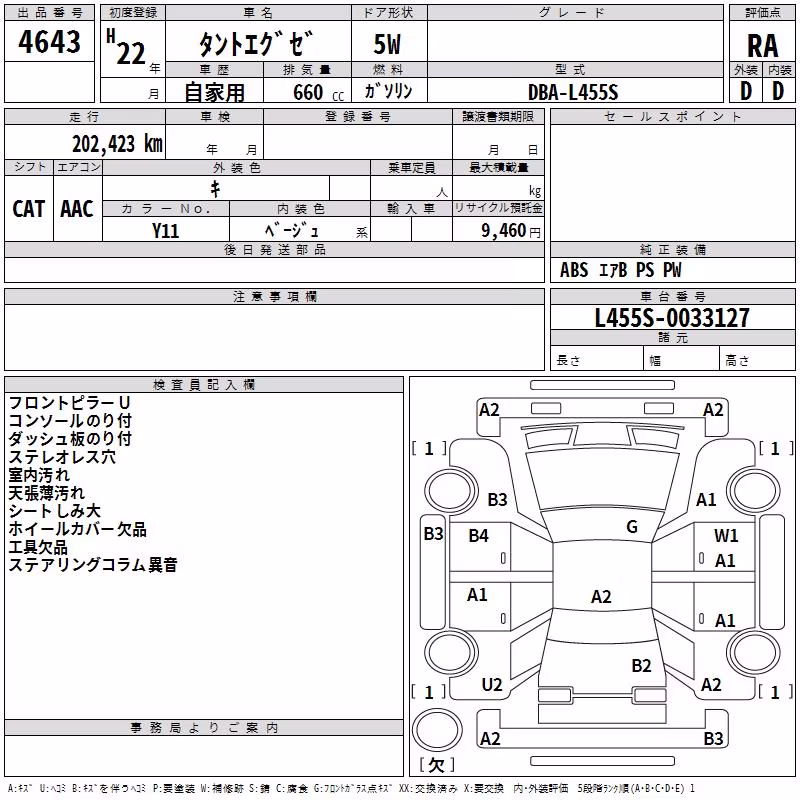 DAIHATSU TANTO EXE