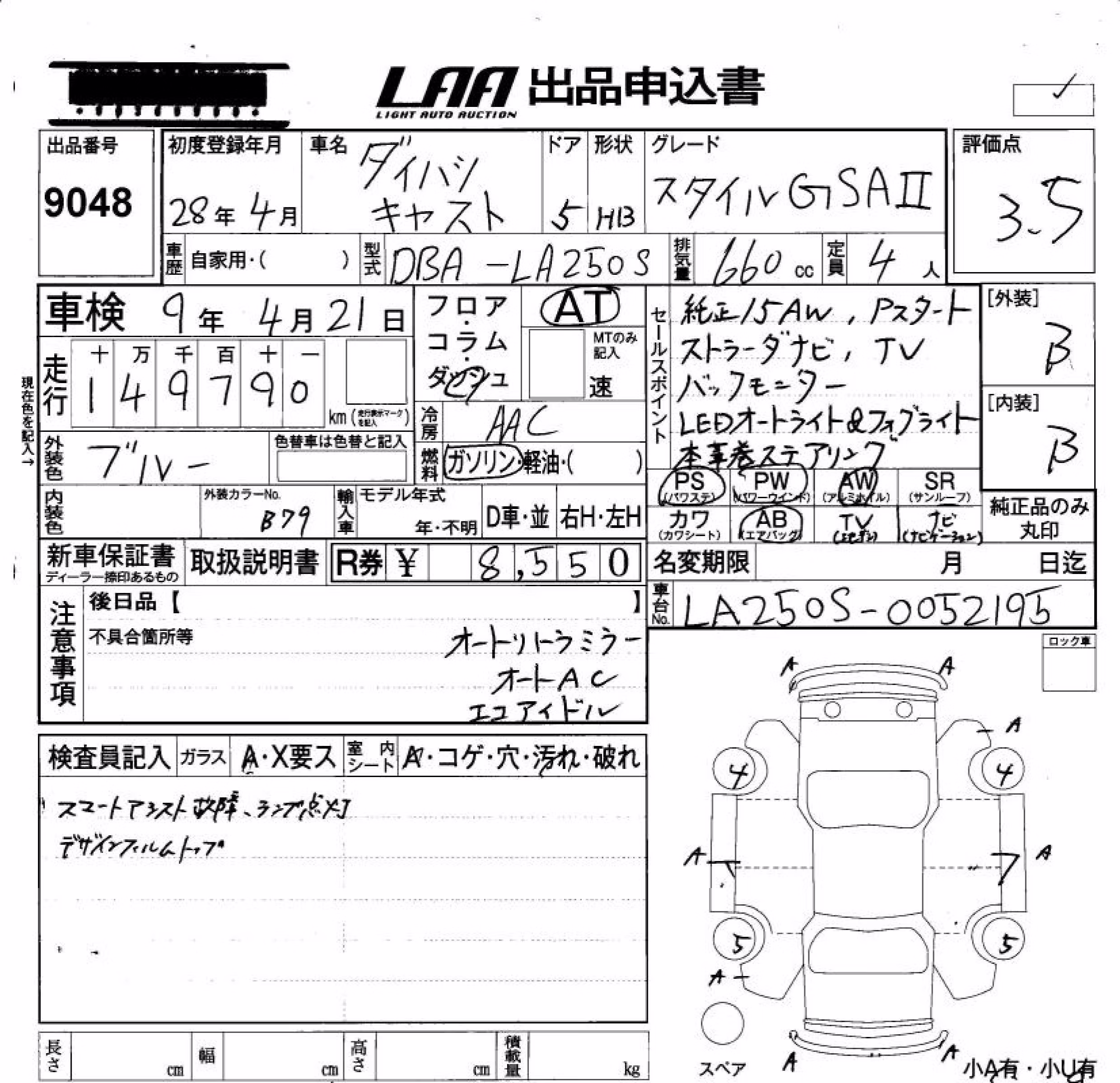DAIHATSU CAST
