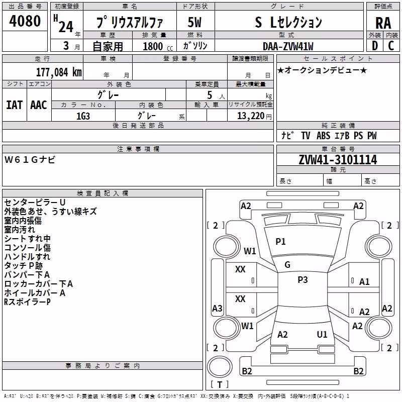 TOYOTA PRIUS ALPHA