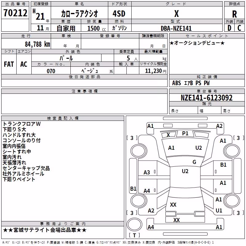 TOYOTA COROLLA AXIO