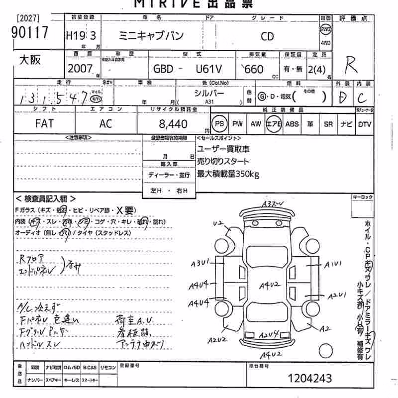 MITSUBISHI MINICAB