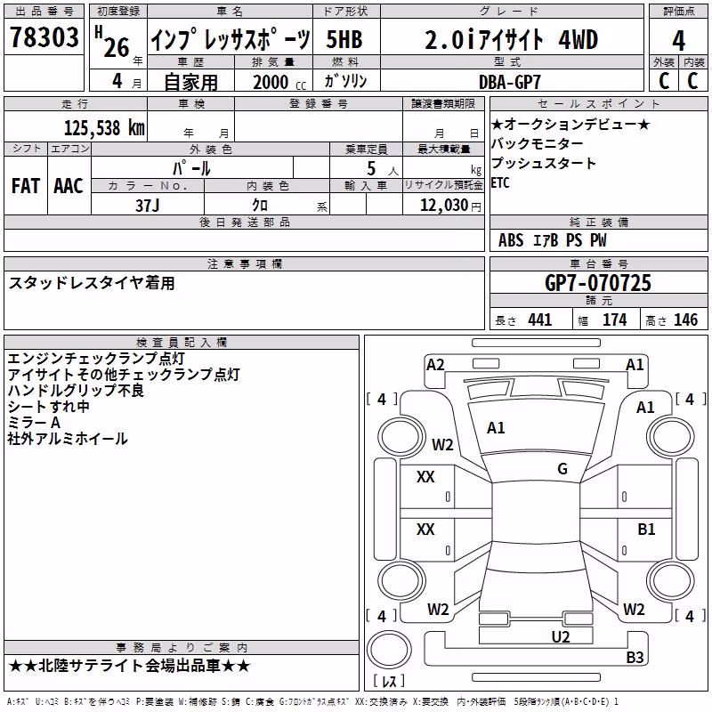 SUBARU XV