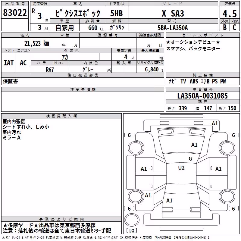 TOYOTA PIXIS EPOCH