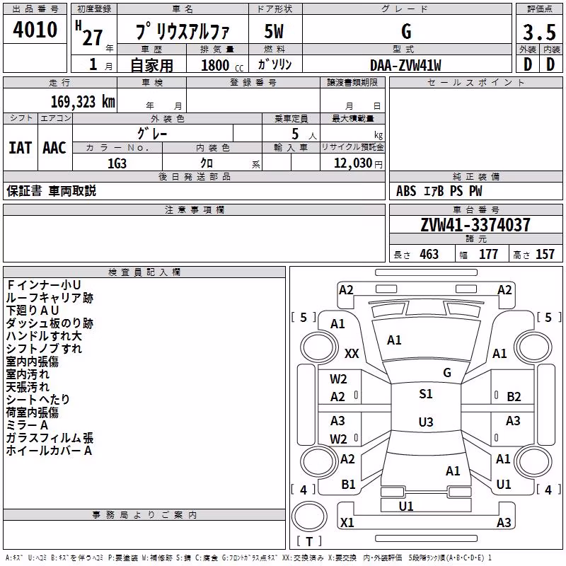 TOYOTA PRIUS ALPHA