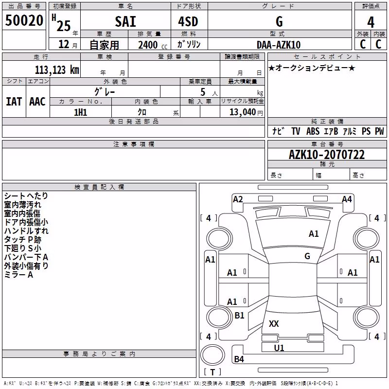 TOYOTA SAI