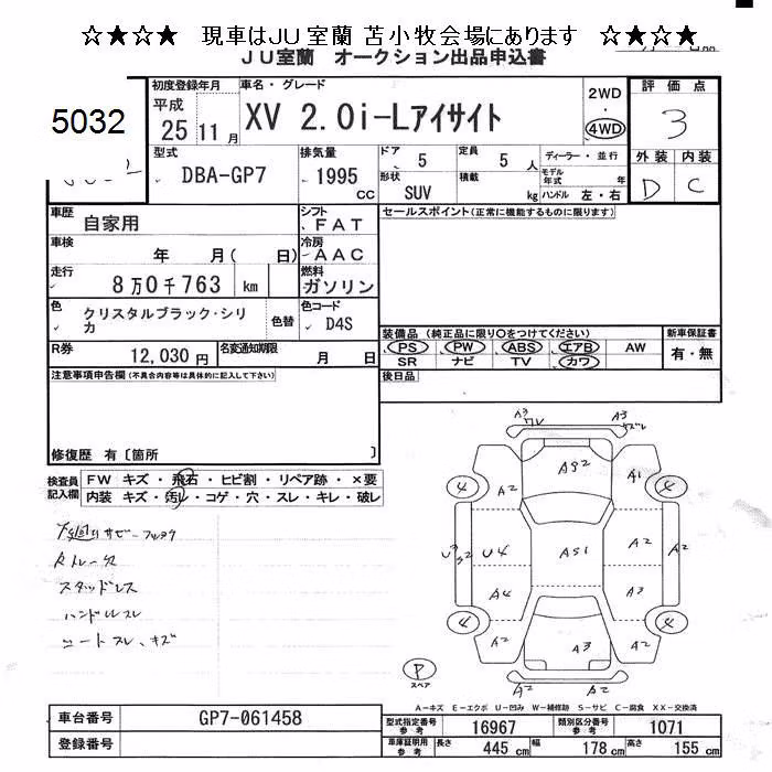SUBARU XV