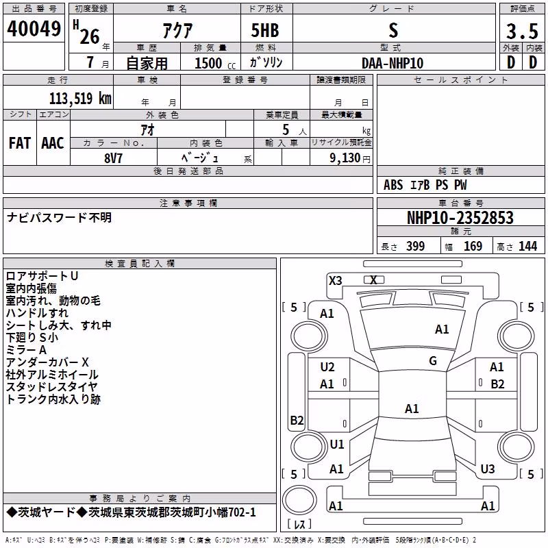 TOYOTA AQUA