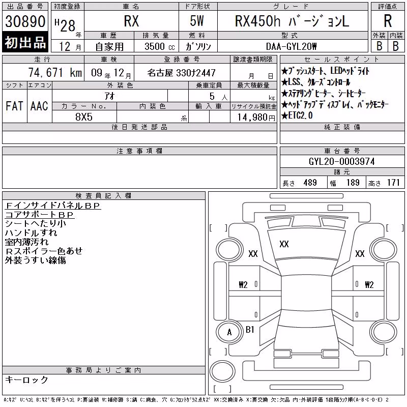 LEXUS RX450H