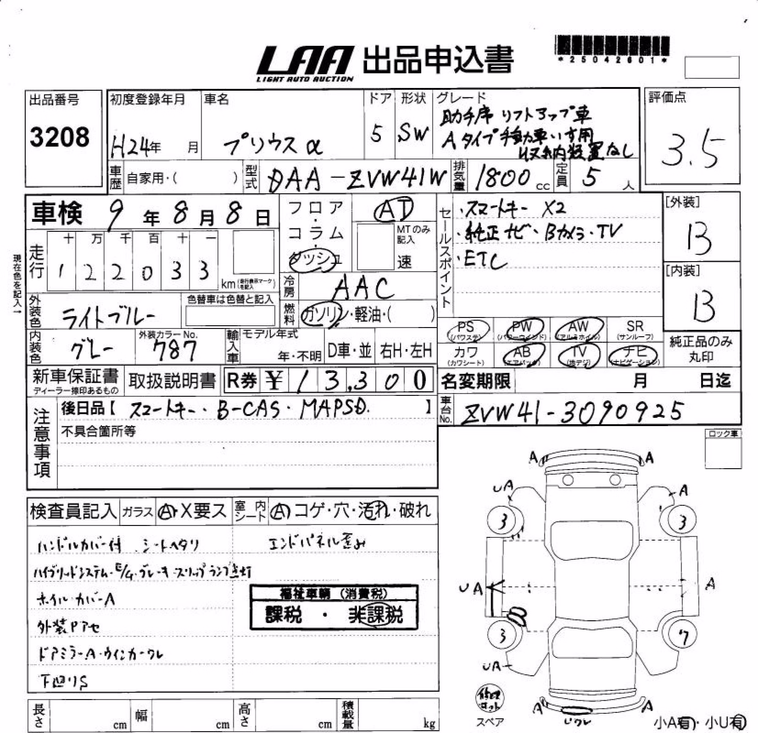 TOYOTA PRIUS ALPHA