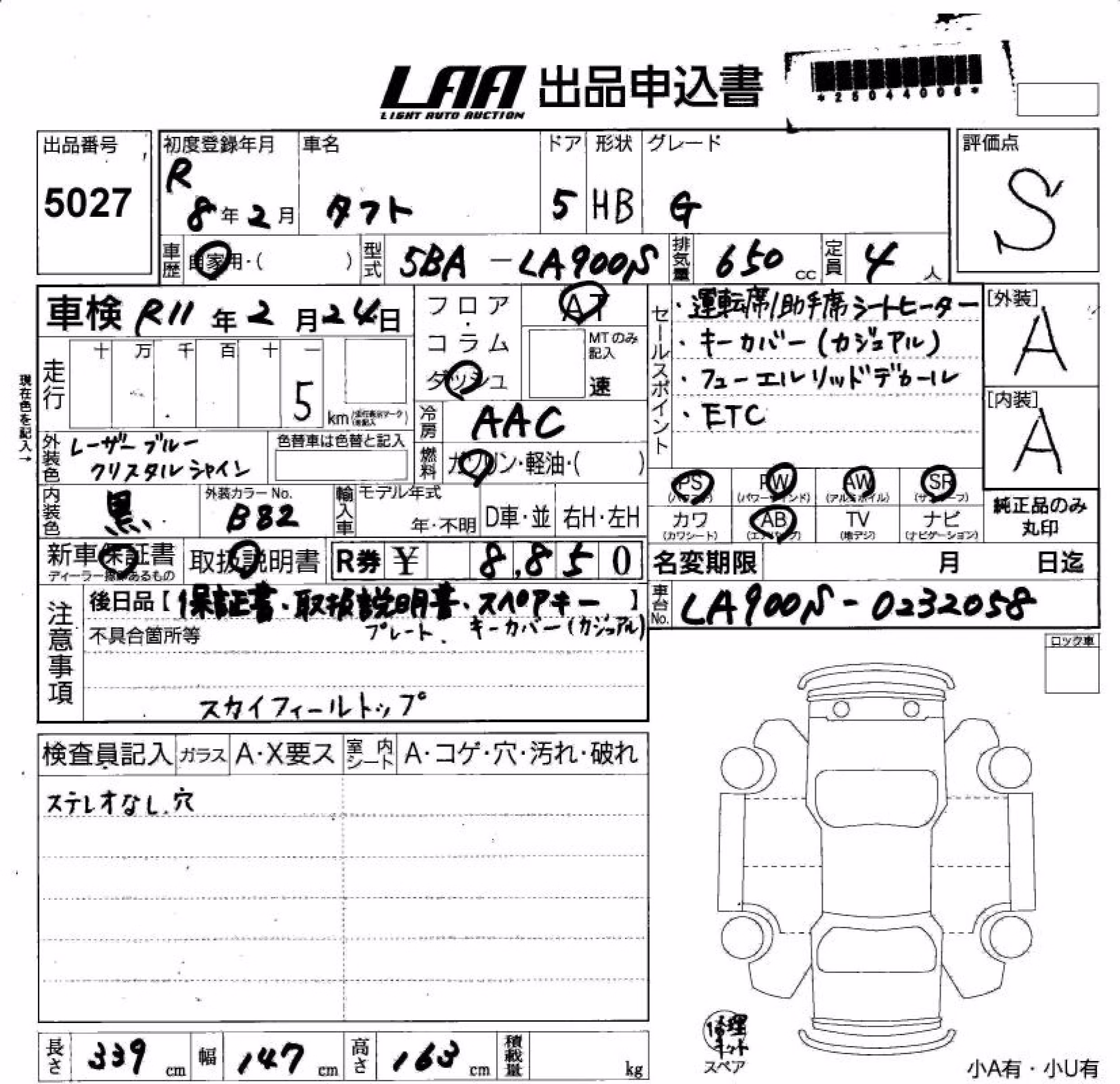 DAIHATSU TAFT