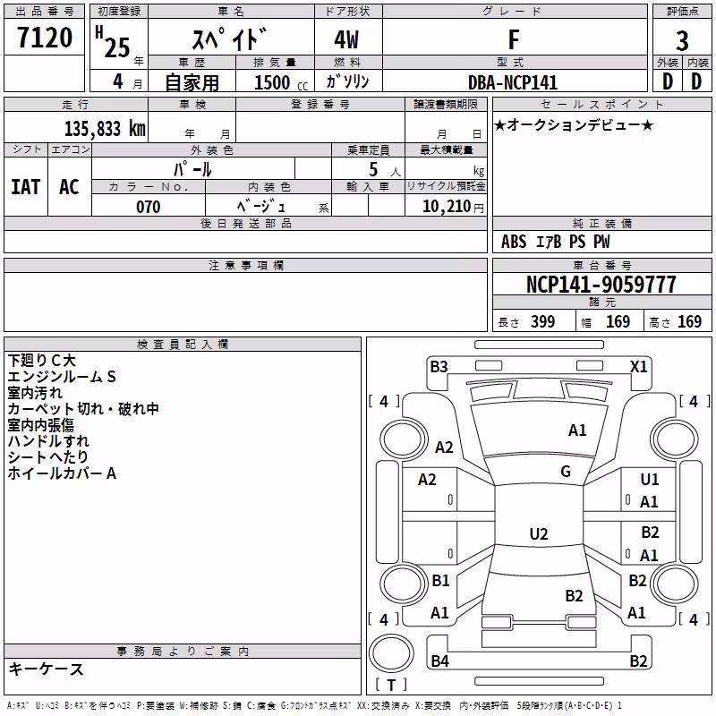 TOYOTA SPADE
