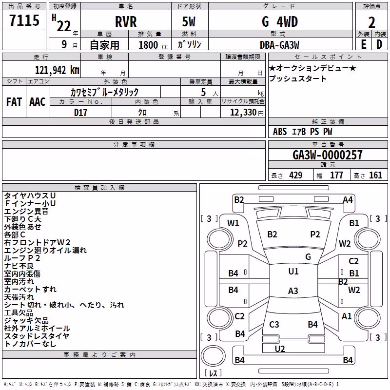 MITSUBISHI RVR
