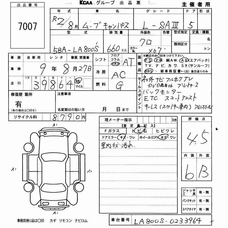 DAIHATSU MOVE CANBUS