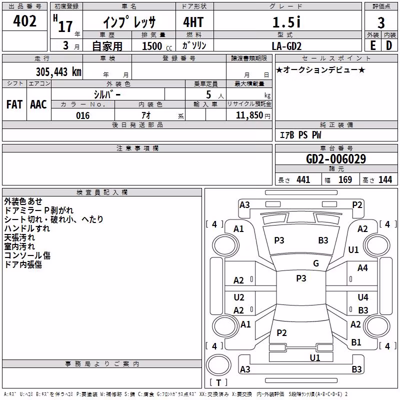 SUBARU IMPREZA