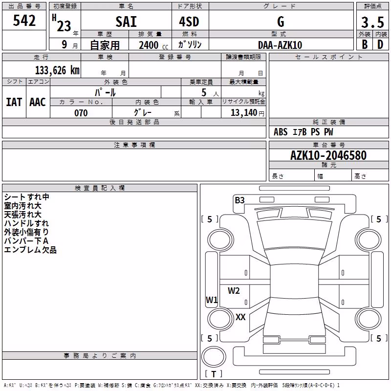 TOYOTA SAI