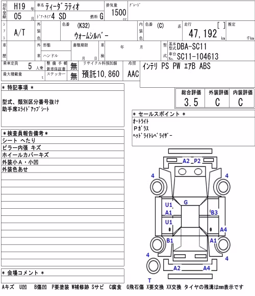 NISSAN TIIDA LATIO
