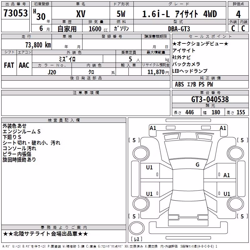 SUBARU XV