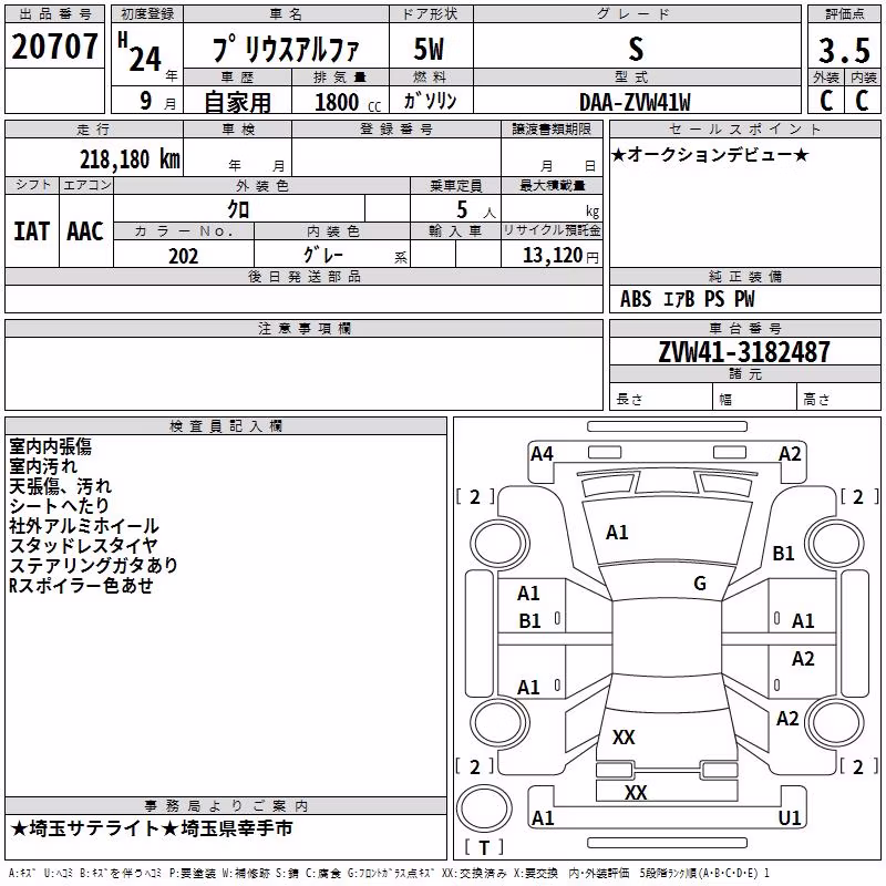 TOYOTA PRIUS ALPHA