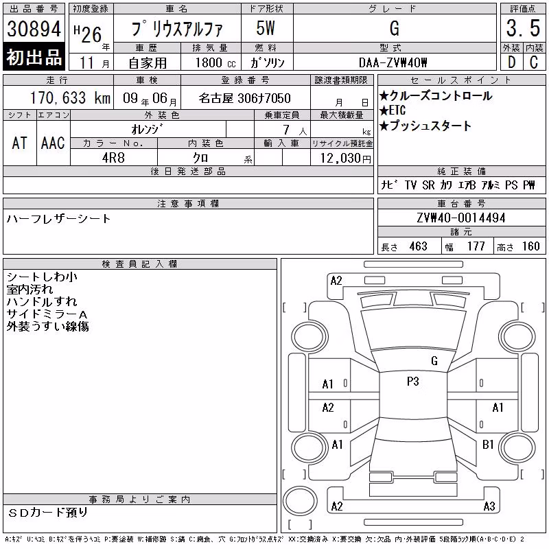 TOYOTA PRIUS ALPHA