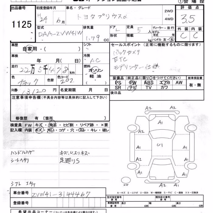 TOYOTA PRIUS ALPHA
