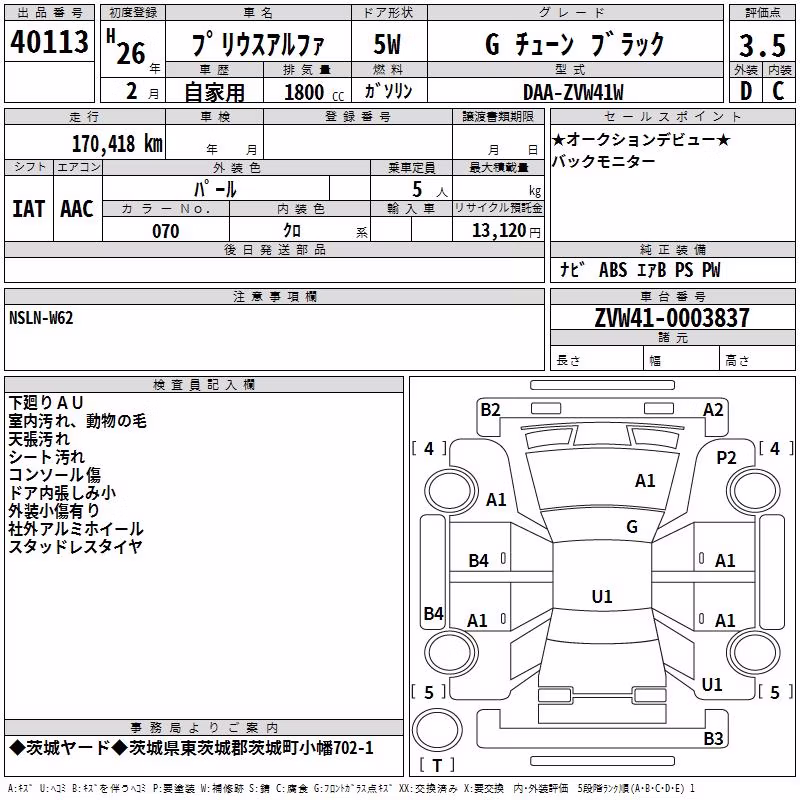 TOYOTA PRIUS ALPHA