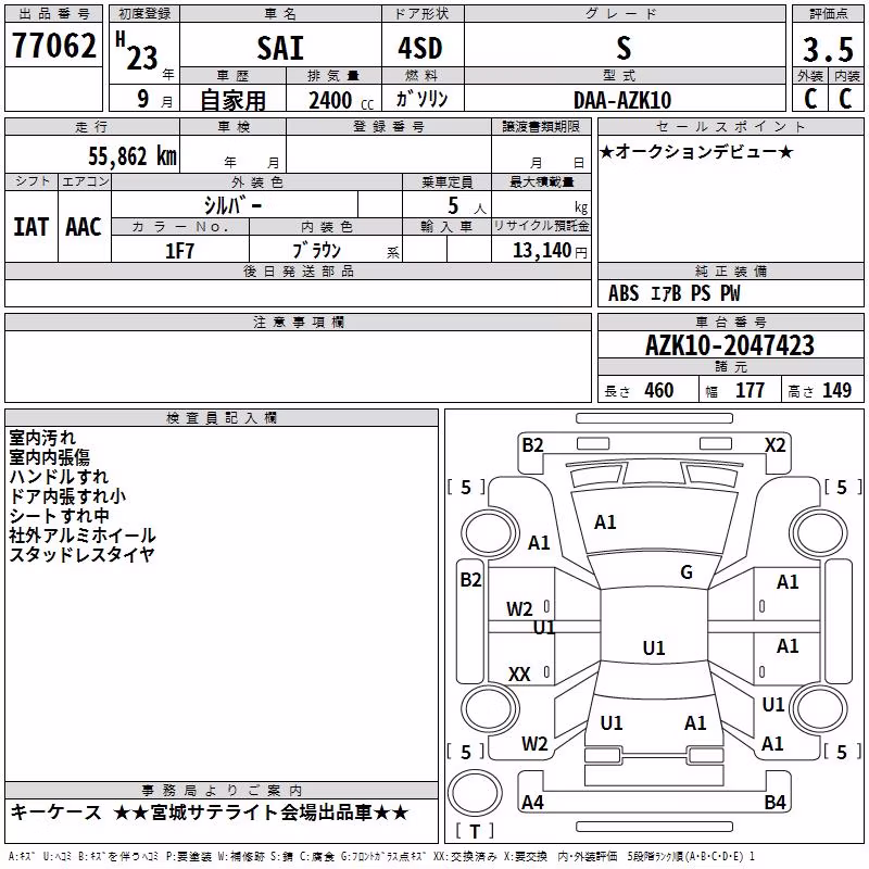 TOYOTA SAI