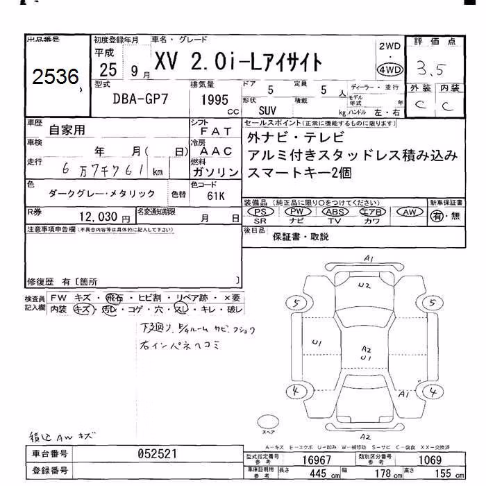 SUBARU XV