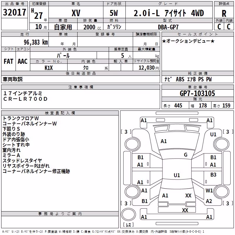 SUBARU XV
