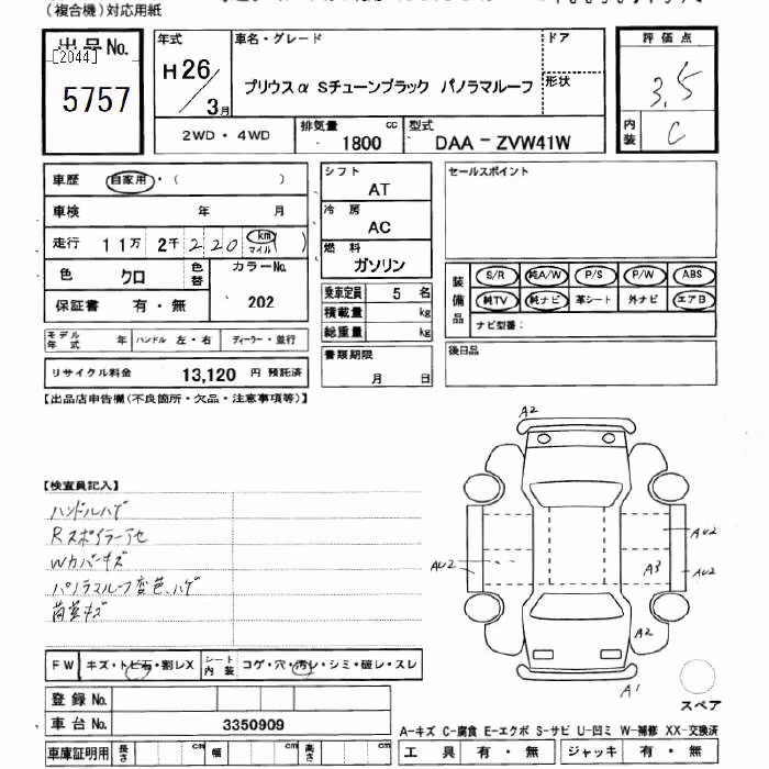 TOYOTA PRIUS ALPHA
