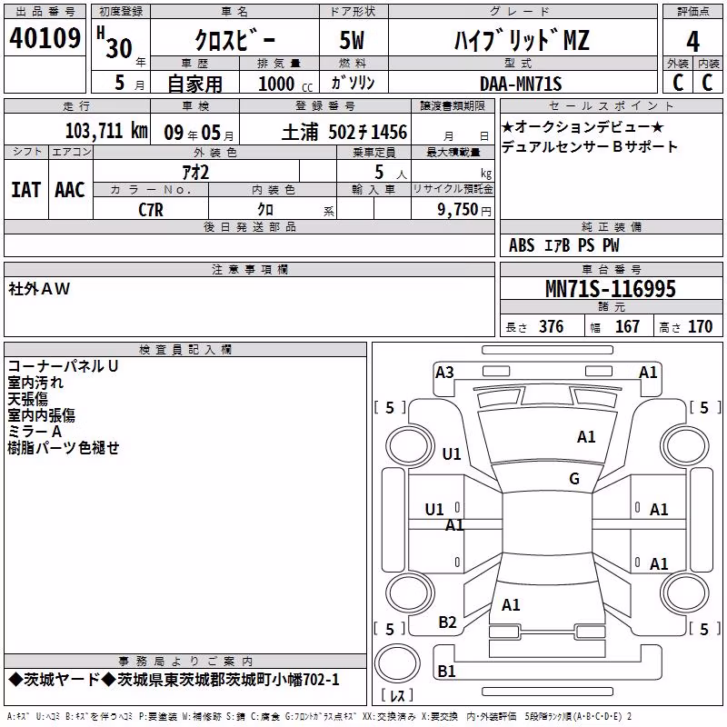 SUZUKI XBEE