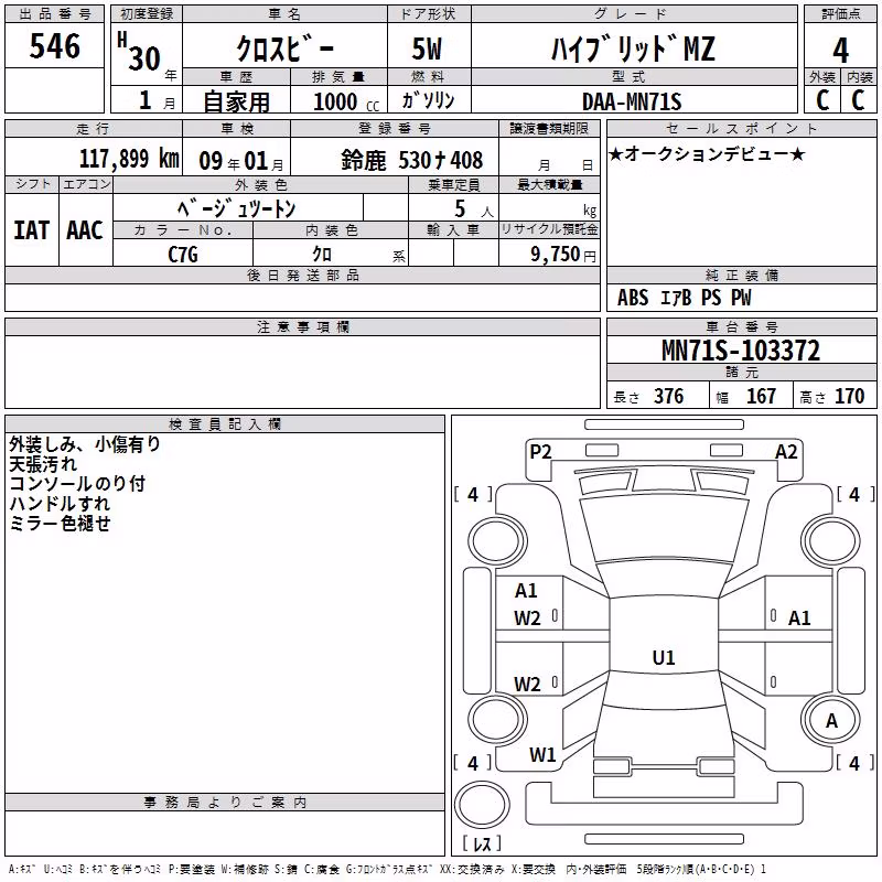 SUZUKI XBEE