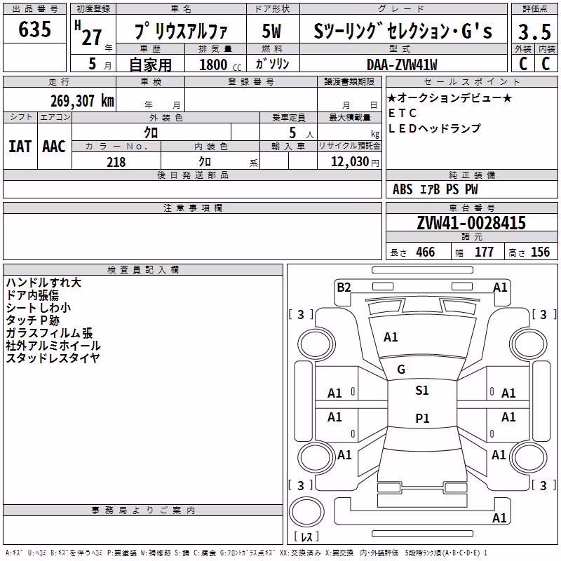 TOYOTA PRIUS ALPHA