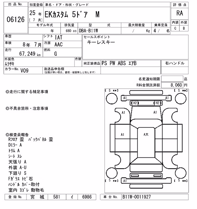 MITSUBISHI EK CUSTOM