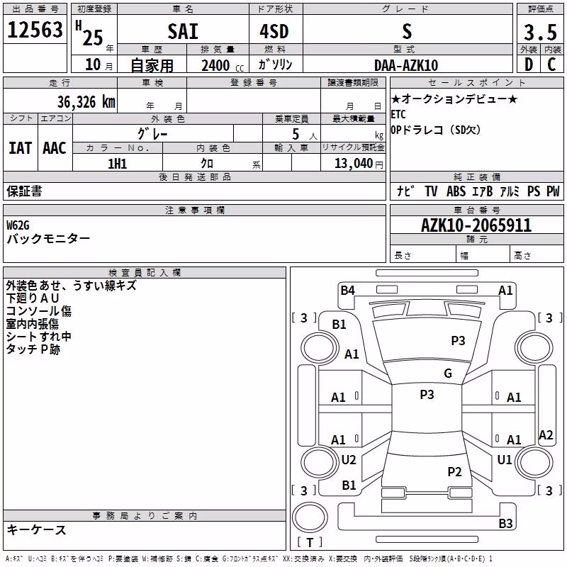 TOYOTA SAI