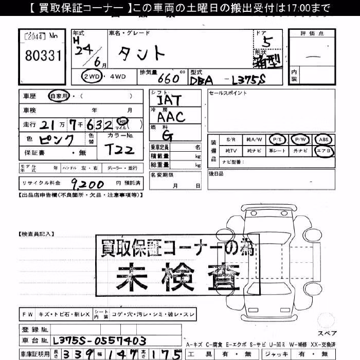 DAIHATSU TANTO